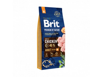 brit premium dog by nature adult M 15kg