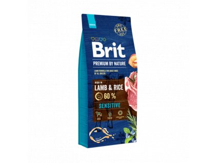 brit premium dog by nature sensitive lamb 15kg