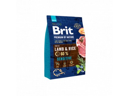 brit premium dog by nature sensitive lamb 3kg