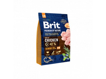 brit premium dog by nature senior s M 3kg