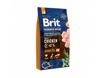 brit premium dog by nature senior s M 8kg