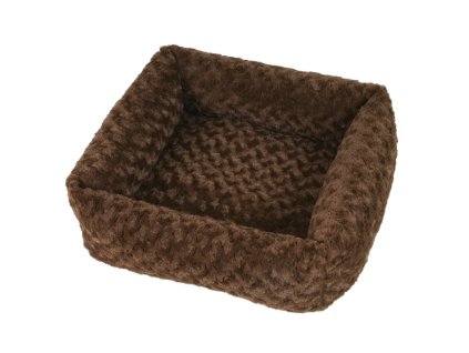 Pelíšek CUBE FUZZY 53cm Hnědá