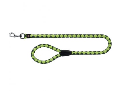 Vodítko pro psa kulaté do ruky DOUBLE nylon S-M 1m/12 mm GREEN APPLE