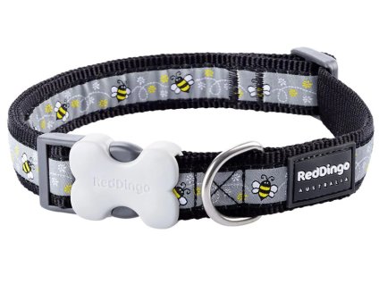 obojek red dingo bumble bee black 1