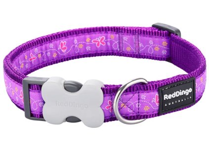 obojek red dingo Butterfly Purple