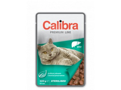 Calibra Cat  kapsa Premium Sterilised Liver 100g