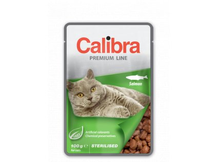 Calibra Cat  kapsa Premium Sterilised Salmon 100g