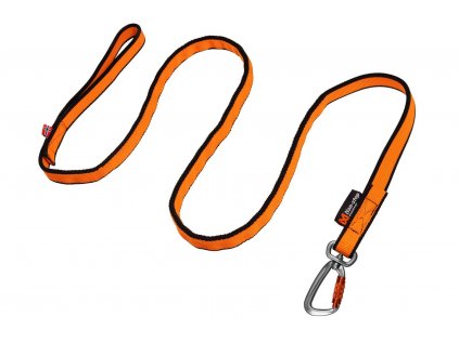 Vodítko s amortizérem Non-stop Bungee Leash - tažný popruh 2m oranžová