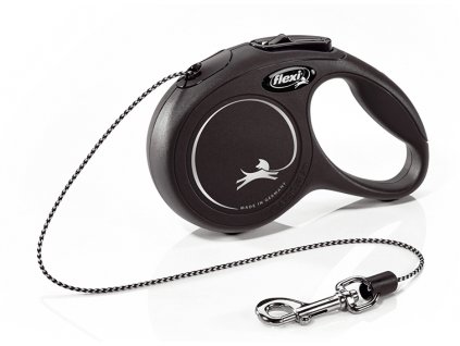 Vodítko FLEXI Classic NEW XS 3m/8kg Lanko černá