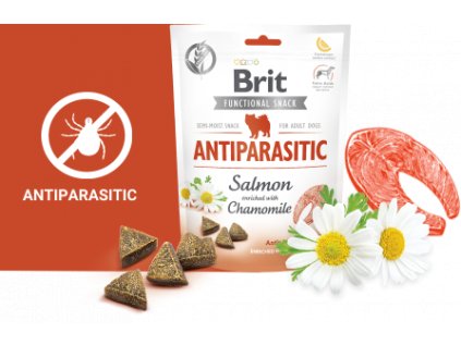 Brit Care Dog Functional Snack Antiparasit Salmon 150g