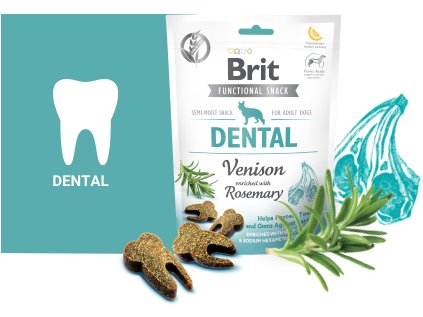 Brit Care Dog Functional Snack Dental Venison 150g