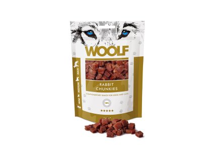 WOOLF pochoutka rabbit chunkies 100g