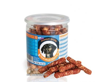 KIDDOG kachní steak na buvolí tyčince PREMIUM QUALITY 200g dóza