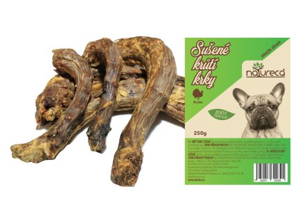 NATURECA pochoutka Krůtí krky sušené 250g