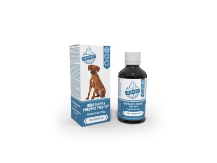 Ušní kapky olejové Prevent pro psy TOPVET 50ml