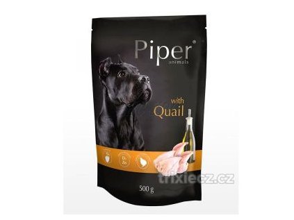 Kapsička PIPER s křepelkou 500g pro psa