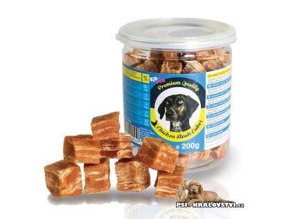 KIDDOG kuřecí masíčko v kostičce - PREMIUM QUALITY 200g dóza