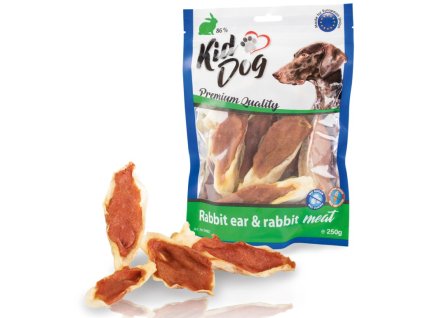 kiddog kralici ucho plnene kralicim masem