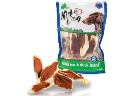 kiddog kralici ucho plnene kachnim masem 250g