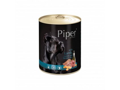 PIPER s jehněčím, mrkví a rýží, konzerva pro psy 800g