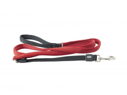 Vodítko BUSTER Neoprene Bungee S/M 180cm/20mm červené