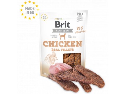 Brit Jerky Chicken Fillets 80g