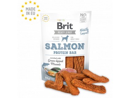 Brit Jerky Salmon Protein Bar 80g