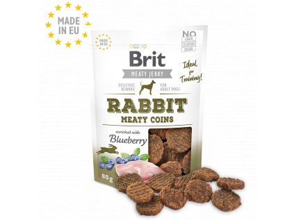 Brit Jerky Rabbit Meaty Coins 80g