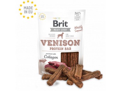 Brit Jerky Venison Protein Bar 200g