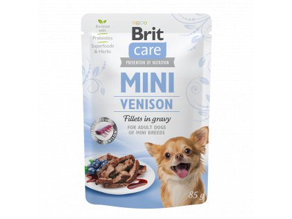 Brit Care Dog Mini Venison fillets in gravy kapsička 85g