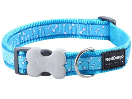 obojek red dingo tyrkys kosticky