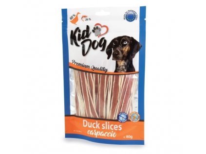 KIDDOG kachní proužky carpaccio 80 g