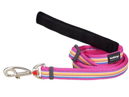voditko red dingo horizontal stripes on pink