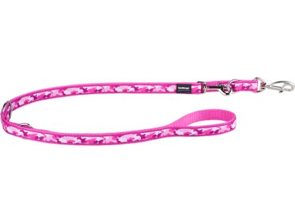 Vodítko Red Dingo malé přepínací 2m/12mm Camouflage Hot Pink