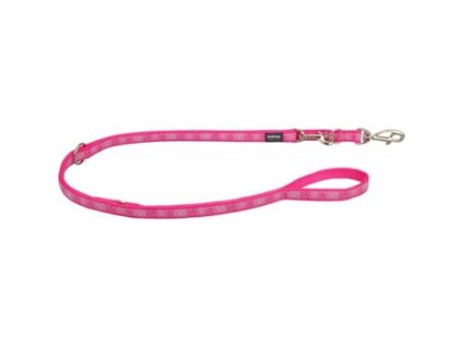 Vodítko Red Dingo malé přepínací 2m/15mm  Paw Impressions Hot Pink