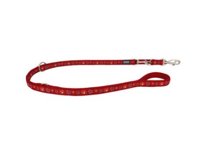 Vodítko Red Dingo malé přepínací 2m/15mm Paw Impressions Red
