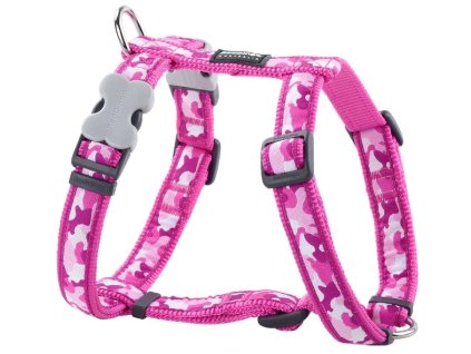 postroj red dingo camouflage pink do ruky pes