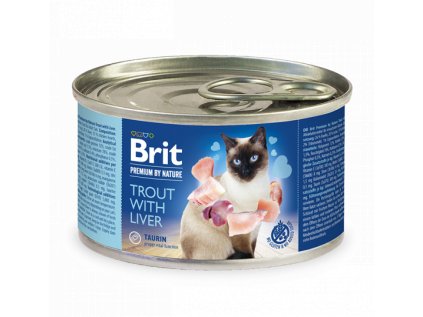 Brit Premium Cat by Nature konz Trout&Liver 200g