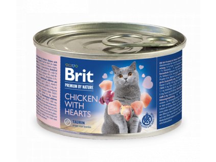 Brit Premium Cat by Nature konz Chicken&Hearts 200g