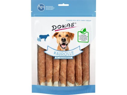 Dokas – Tyčinky z hovězí kůže obalené krůtím masem 190 g