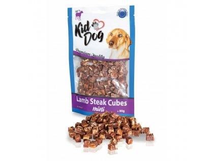 KIDDOG MINI kostičky z jehněčího masíčka 80 g