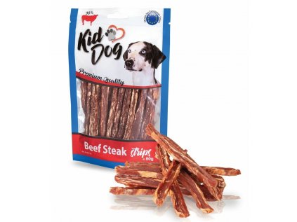 KIDDOG hovězí steak v proužku 80 g