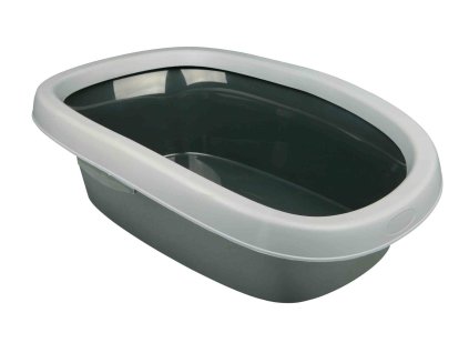 WC pro kočky CARLO 2 38x17x58cm, sv. šedá/tm. šedá