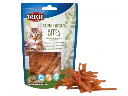 Premio CATNIP CHICKEN BITES kuřecí kousky s catnipem 50 g