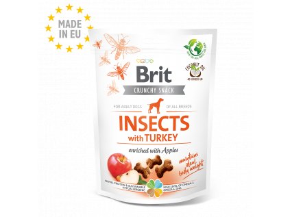 Brit Care Crunchy Cracker. Insects with Turkey and Apples 200g