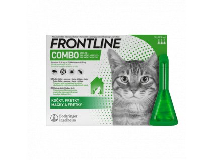 FRONTLINE COMBO spot-on pro KOČKY 3x0,5ml nad 1kg a 8 týdnů