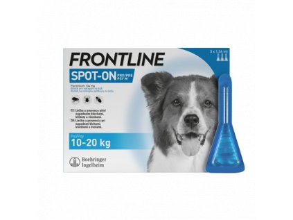 FRONTLINE SPOT ON pro psy M (10-20kg) - 3x1,34ml