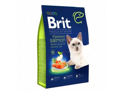 Brit Premium Cat by Nature Sterilized Salmon 800g