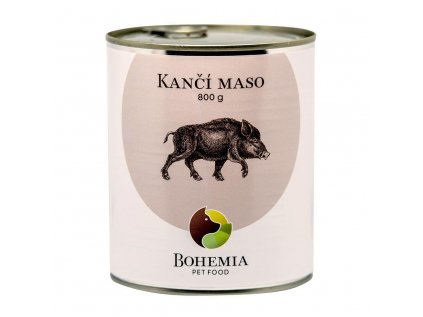 BOHEMIA Kančí maso ve vlastní šťávě 800g