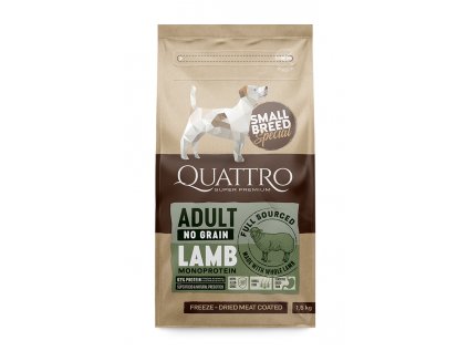 QUATTRO Dog Dry SB Adult Jehně 7kg